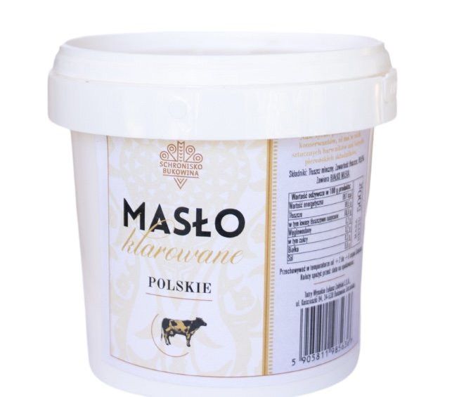 Masło klarowane 500g - Schronisko Bukowina