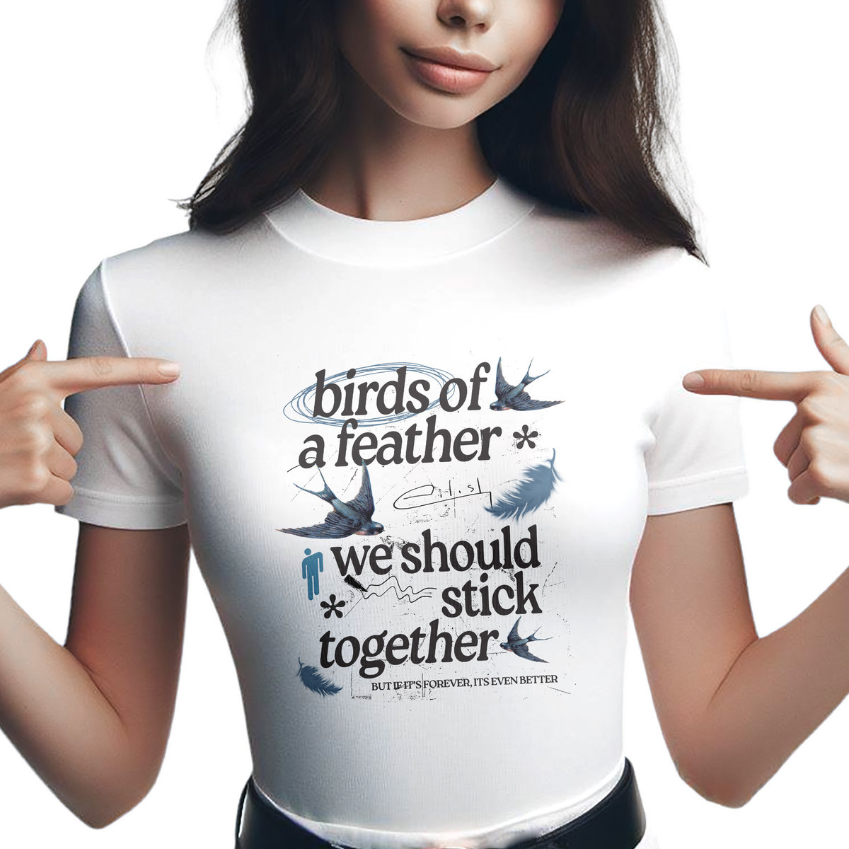 Koszulka damska Billie Eilish Birds Of A Feather Dla Fanów r. XL