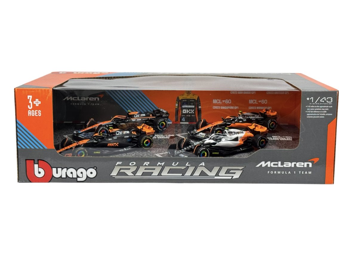 BBURAGO F1 McLAREN FORMULA 1 TEAM 4-PACK 1:43 38069