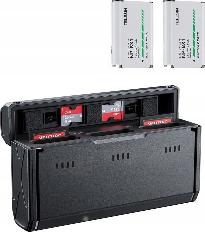 Ładowarka Usb Type-c + 2x Akumulator Bateria Typ Sony Np-bx1 Npbx1 Telesin / Cmr-001