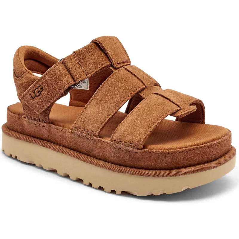UGG Sandały W GOLDENSTAR STRAP | zamsz