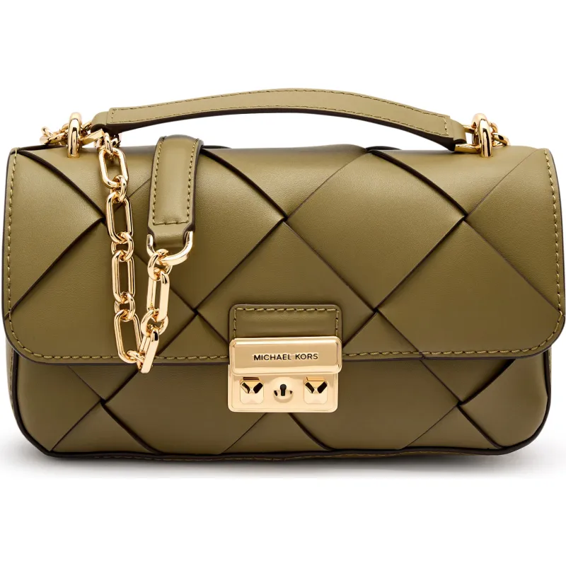 Michael Kors Skórzana torebka na ramię Tribeca