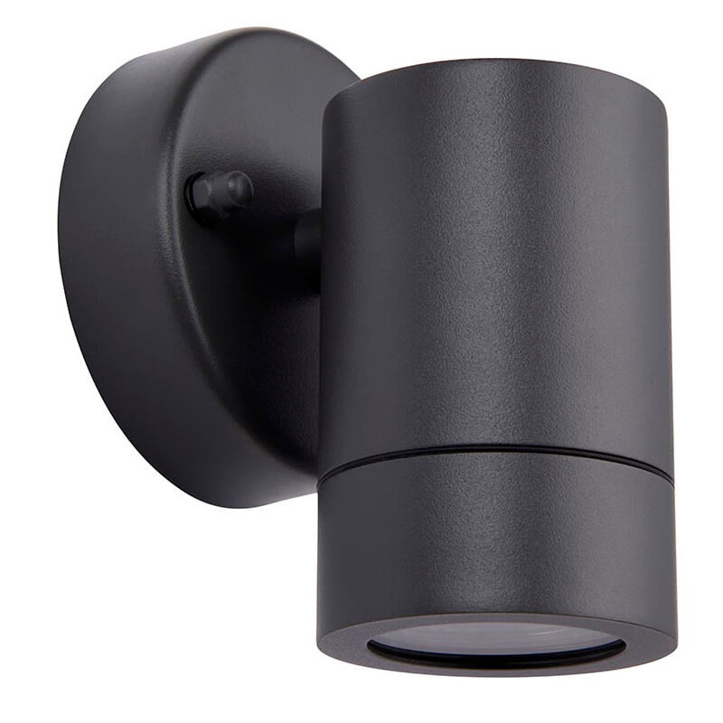 Saxby Naścienna lampa do ogrodu Palin 77906 tuba metalowa IP44 antracyt