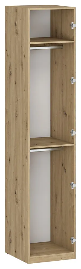 Korpus szafy z dwoma drążkami 50 cm dąb artisan - Jonix 6X