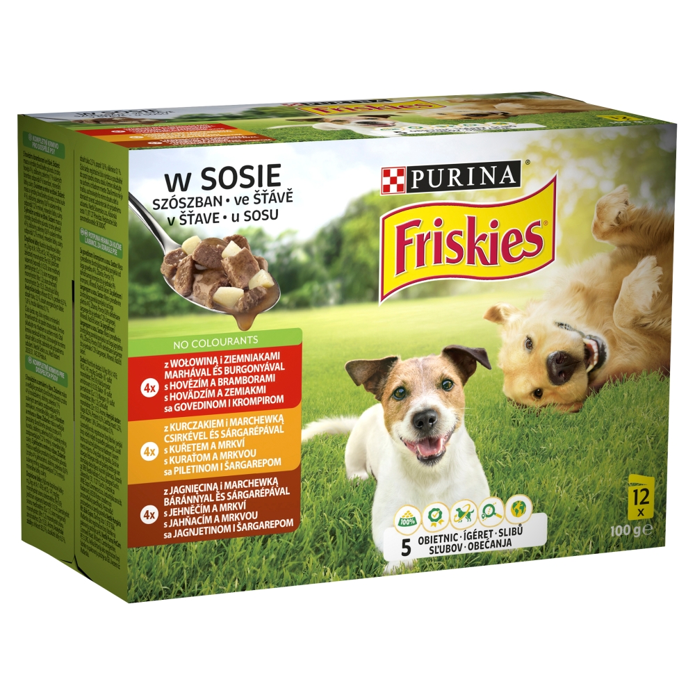PURINA Friskies Karma dla psów w sosie 12x85g