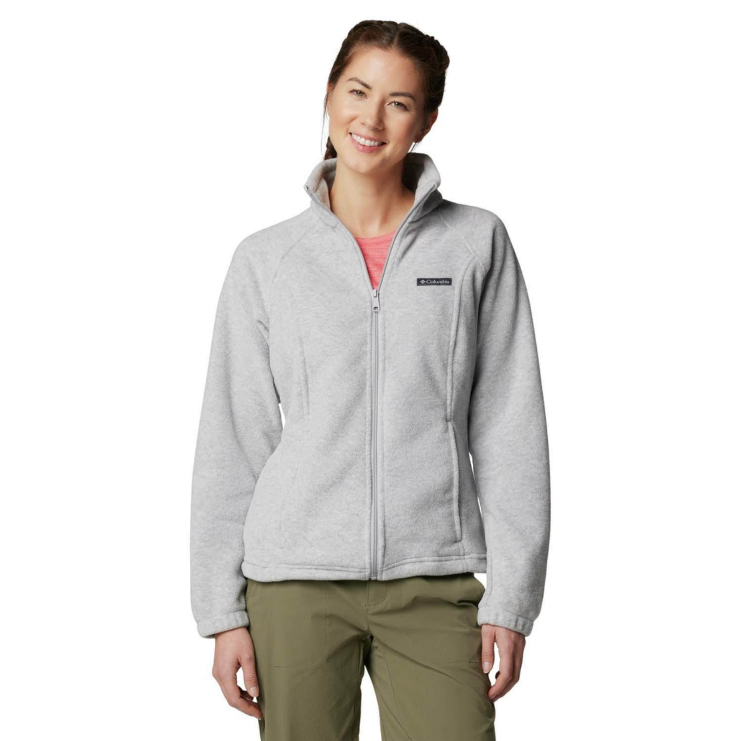 Damska bluza polarowa Columbia Benton Springs Full Zip cirrus grey - L