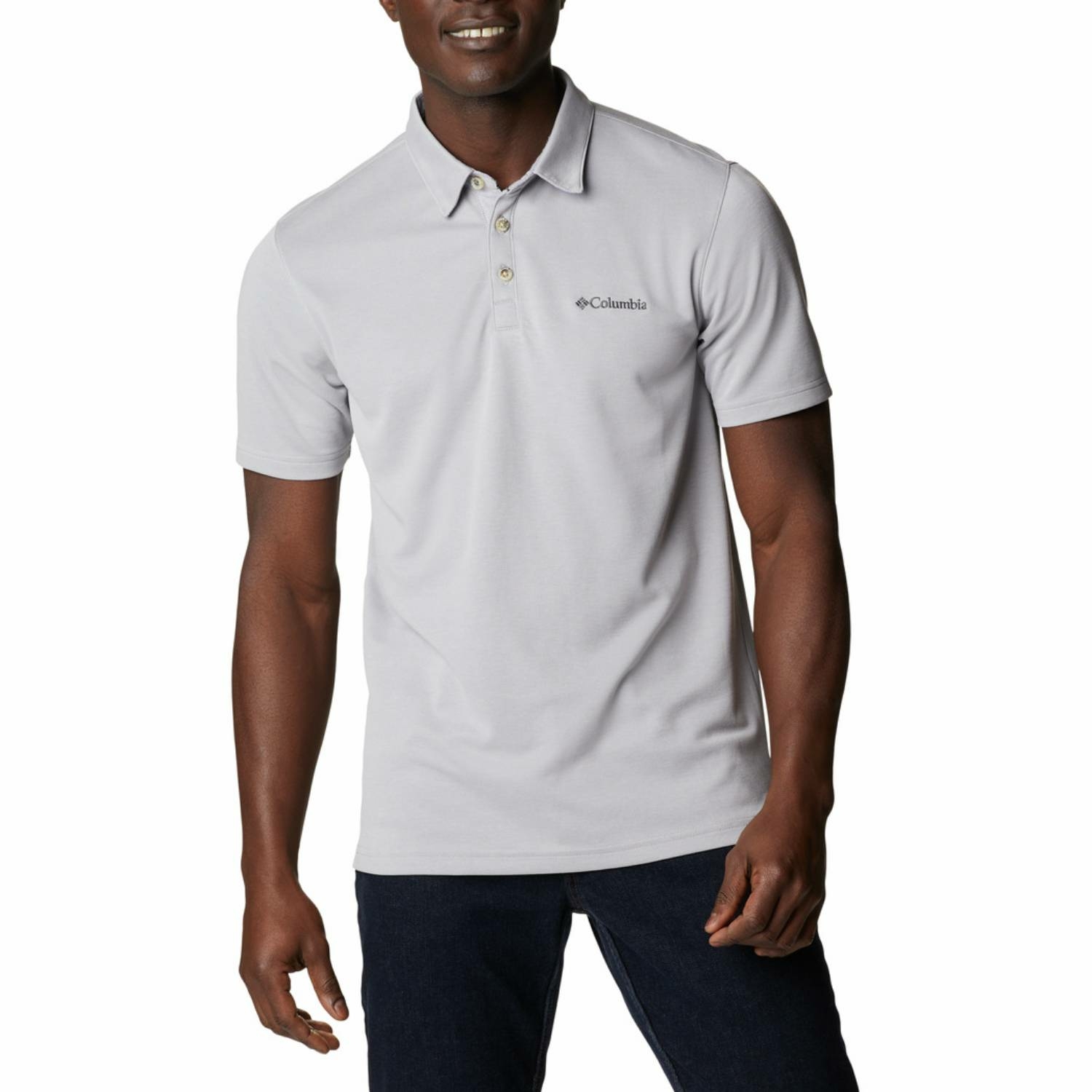 Męska koszulka polo Columbia Nelson Point Polo grey - L
