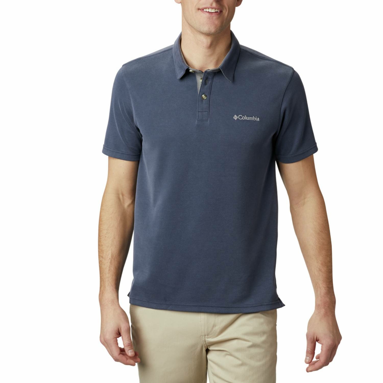 Męska koszulka polo Columbia Nelson Point Polo collegiate navy - L