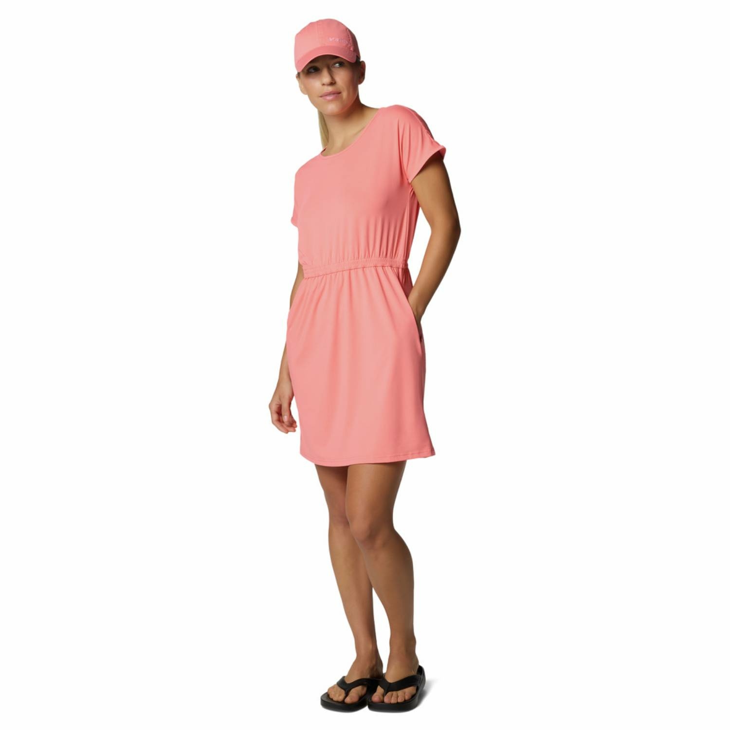 Sukienka techniczna z krótkim rękawem Columbia Chill River SS Dress alpenglow - L
