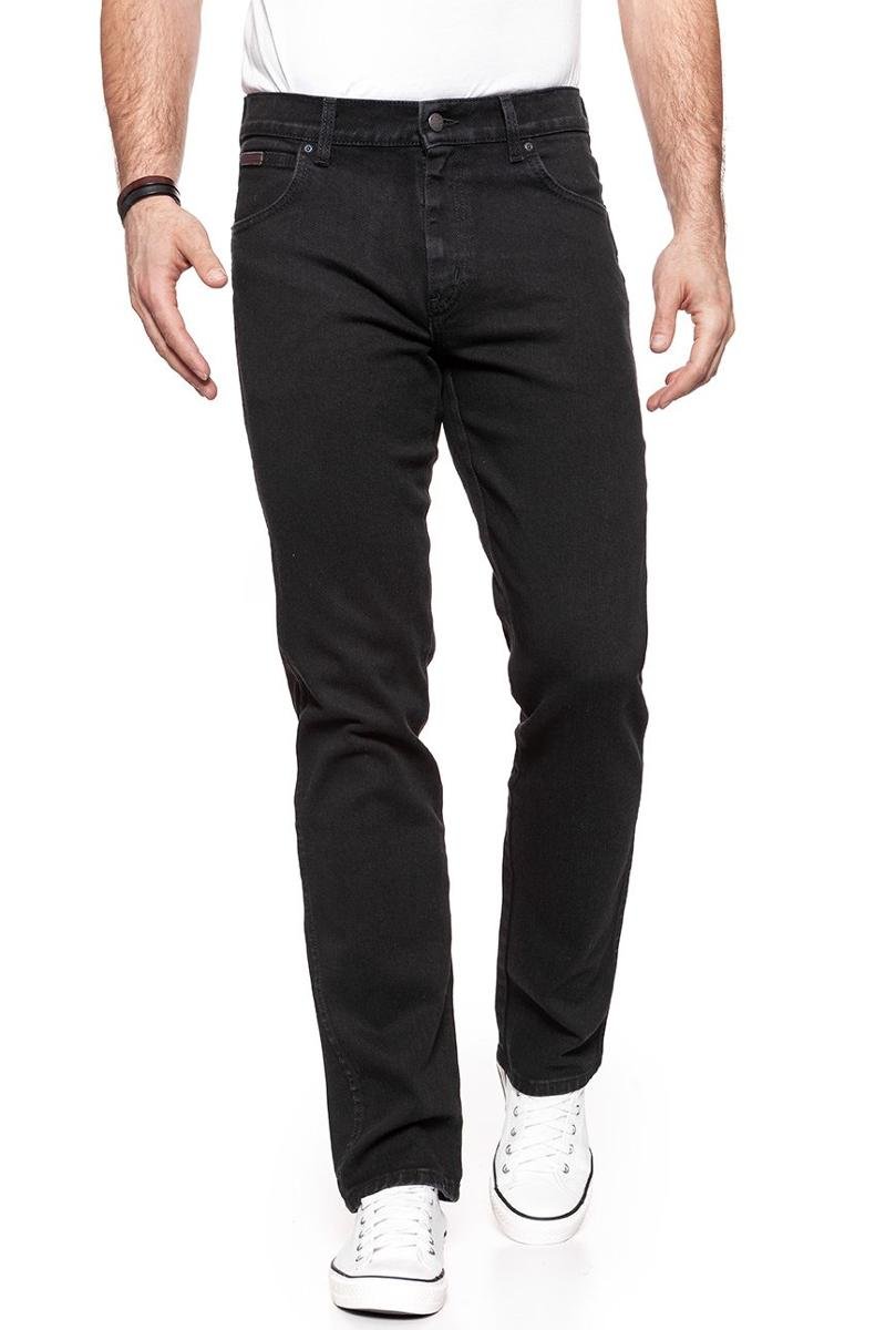 Wrangler, Spodnie męskie, Texas Stretch Black Overdye W12109004, rozmiar W32 L34