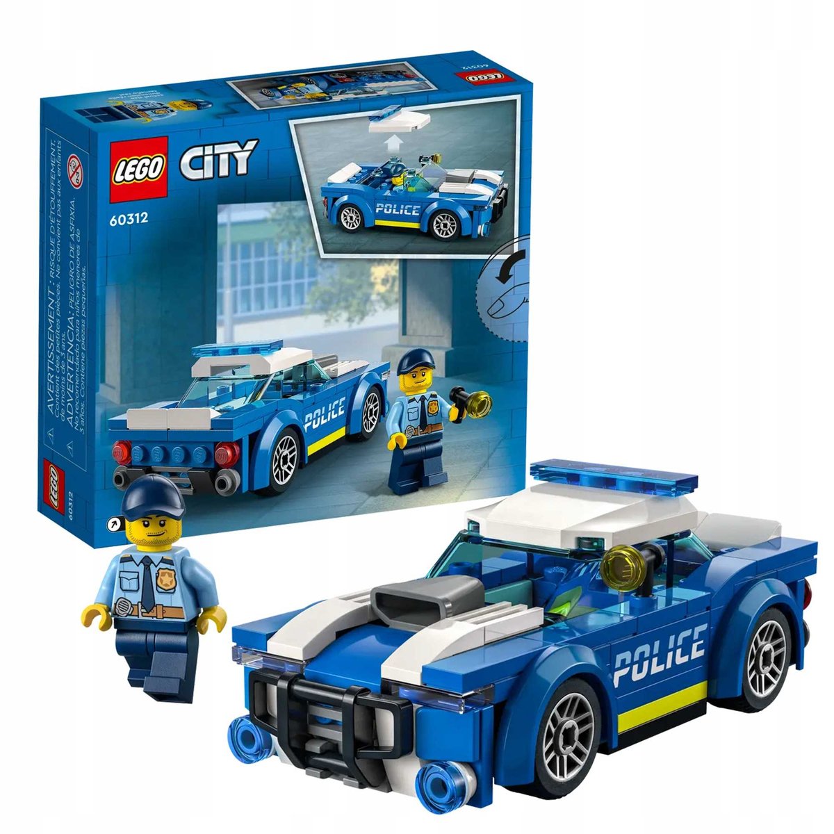 KLOCKI LEGO CITY RADIOWÓZ POLICJA SAMOCHÓD AUTO PREZENT DLA 5,6,7 LATKA