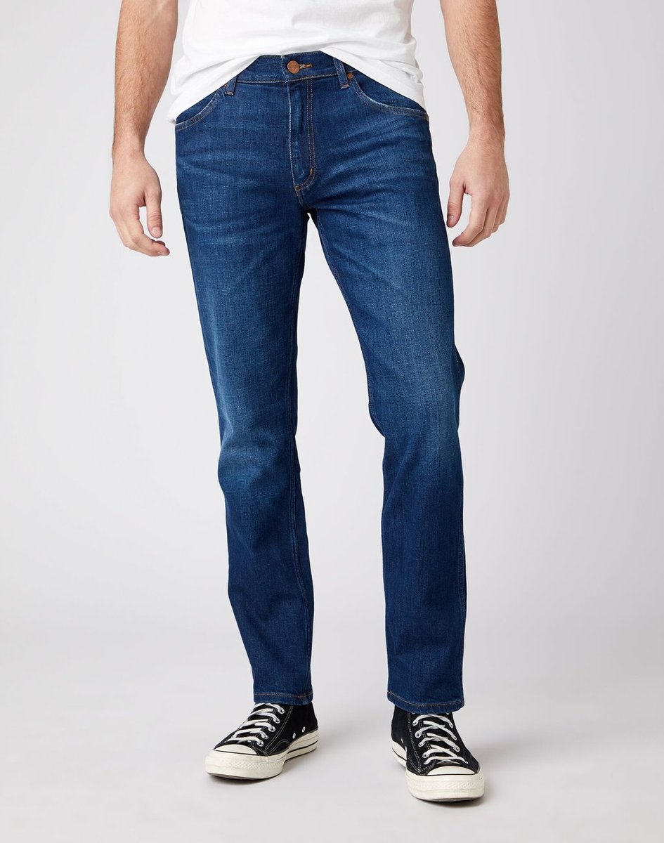 Męskie spodnie jeansowe proste Wrangler GREENSBORO W32 L32