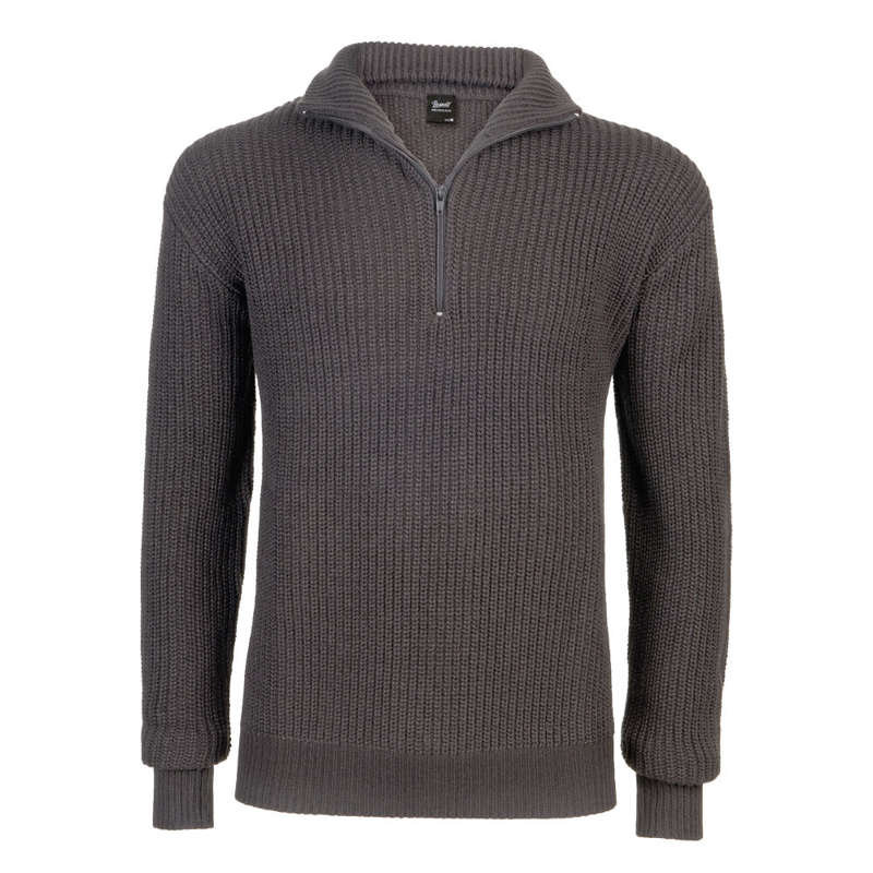 Brandit Sweter Marynarski Troyer Grafitowy - L