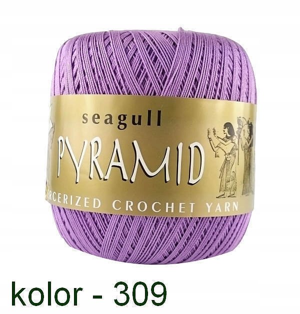 Kordonek Pyramid 100g fioletowy 309
