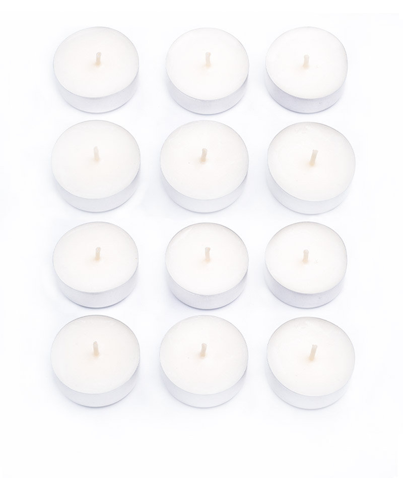 Tealight Sojowy Podgrzewacz Świeczki Naturalne Bezzapachowe 12 sztuk