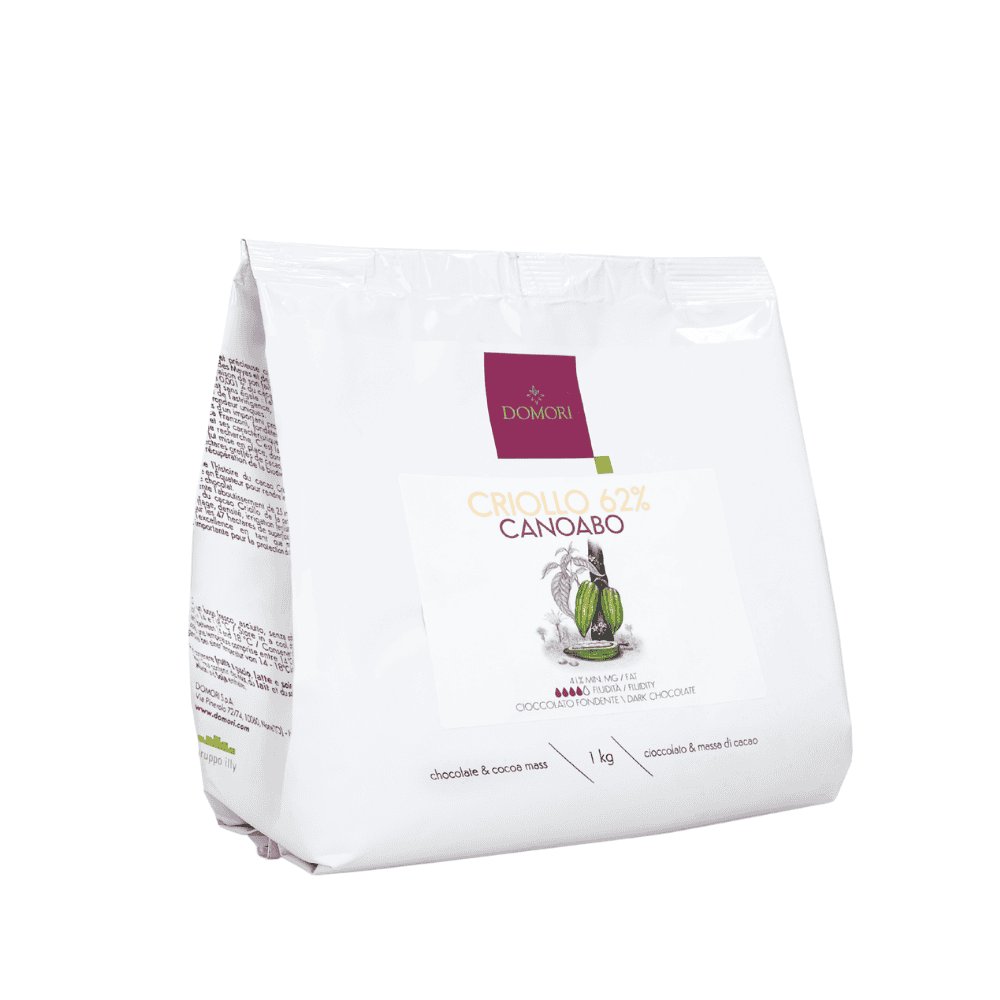 Domori kuwertura ciemna Canoabo 62% dropsy 1kg