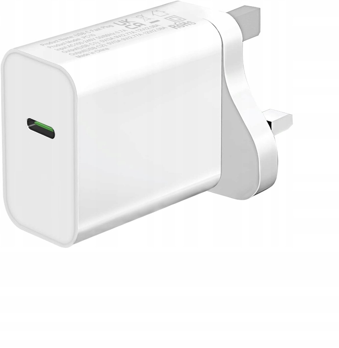 ŁADOWARKA 2x USB USB C 3.0 3A 25W adapter typ g