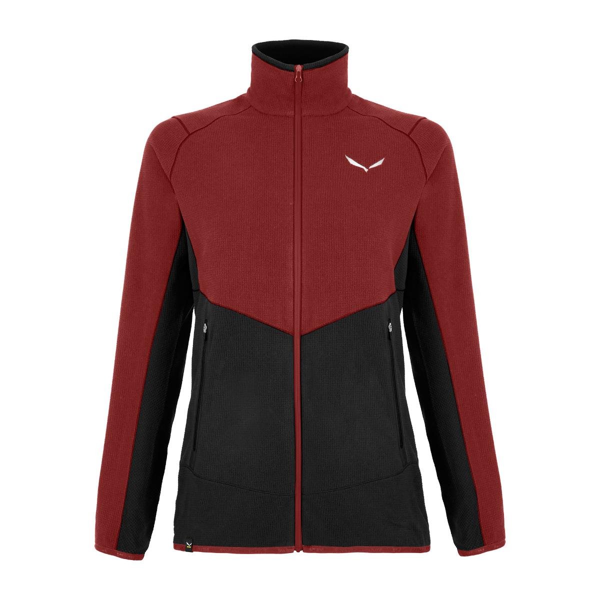 Bluza polarowa damska Salewa Paganella PL czarno-bordowa 00-0000027925