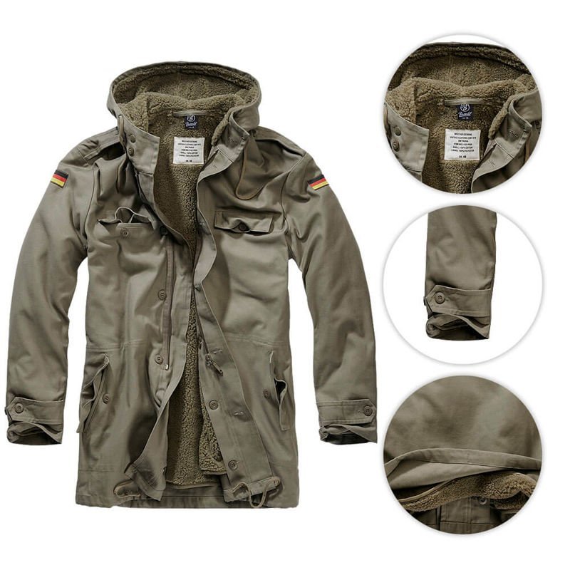 Brandit, Kurtka męska, Parka BW Flag, rozmiar XXL