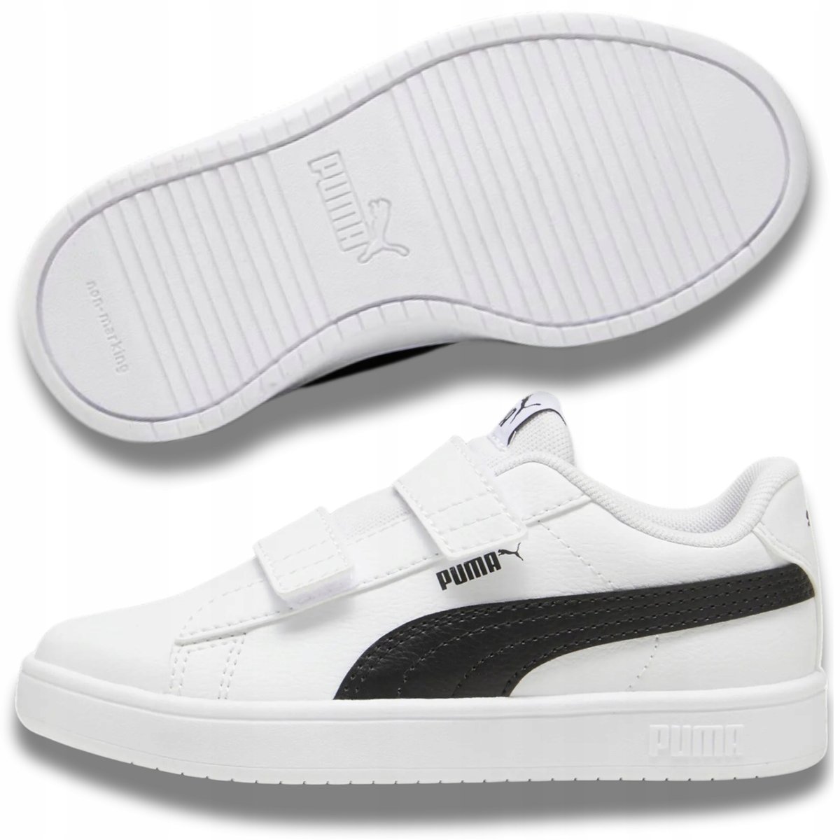 BUTY DZIECIĘCE SPORTOWE CHŁOPIĘCE DZIEWCZĘCE PUMA LEKKIE NA RZEPY 33