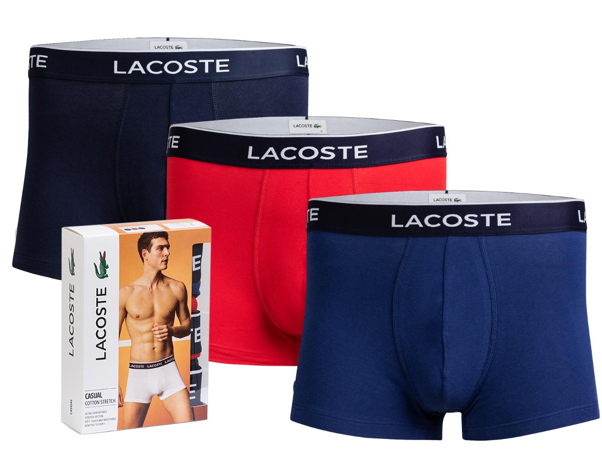Bokserki męskie Lacoste 3-Pack 5H3389-W64