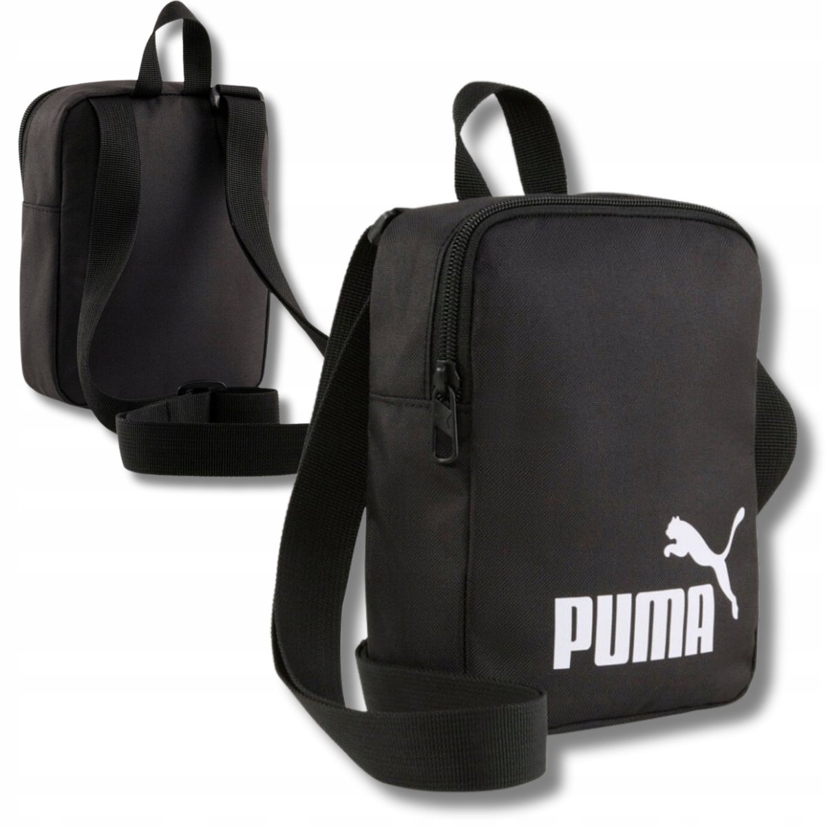 SASZETKA PUMA NA RAMIĘ MĘSKA DAMSKA CZARNA TOREBKA SPORTOWA POJEMNA