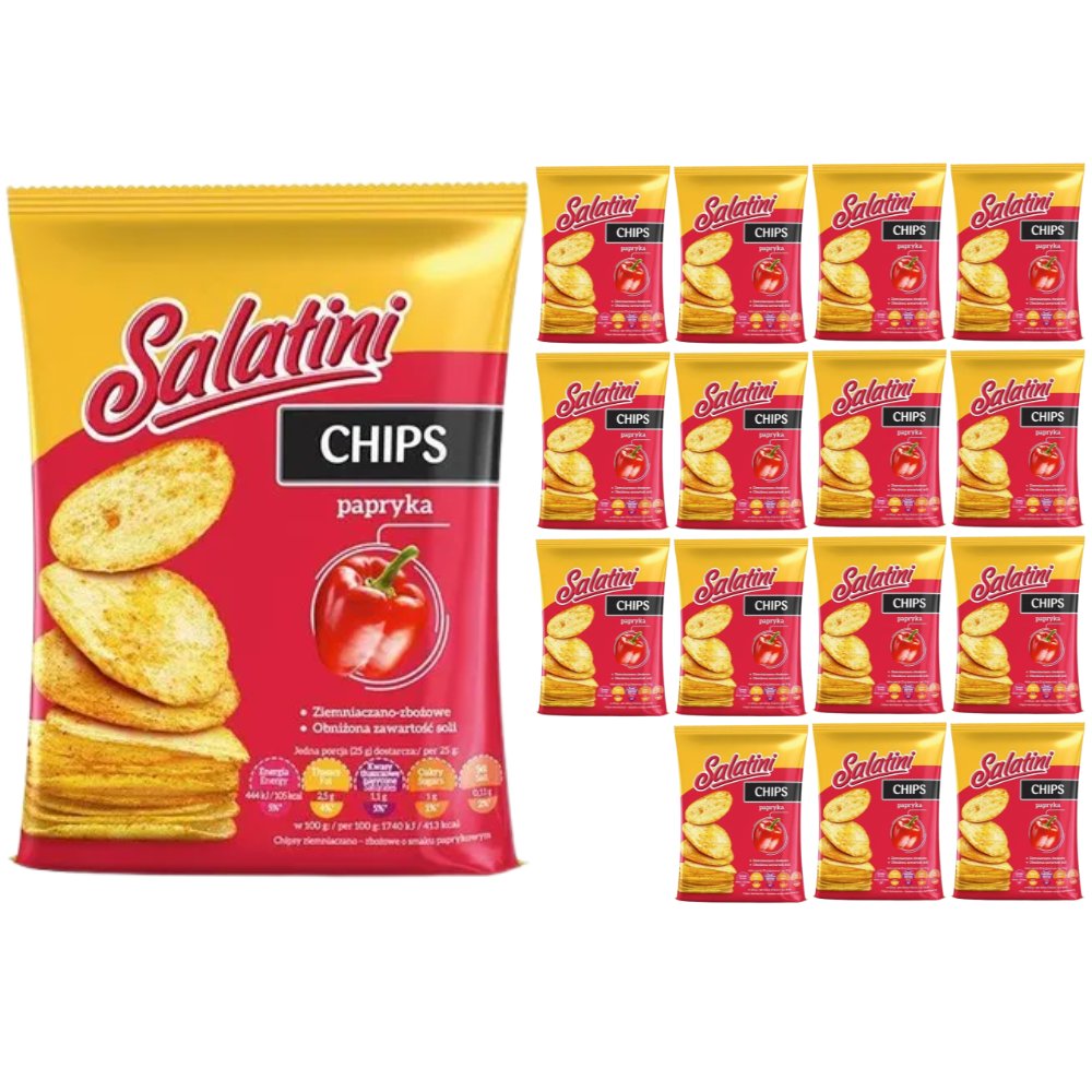 Salatini Snacki papryka 25g x 16szt