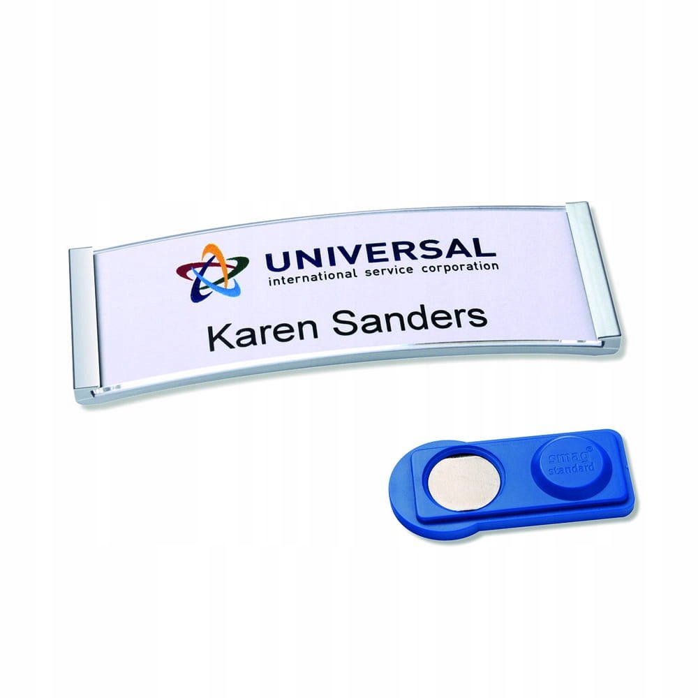 Badgepoint Identyfikator imienny Polar20, metaliczne, 68 x 22 mm (10szt)