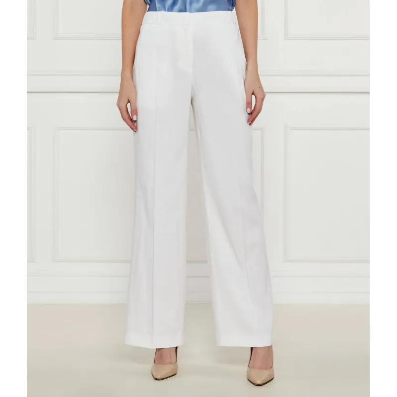 BOSS BLACK Lniane spodnie Toyal2 Relaxed fit