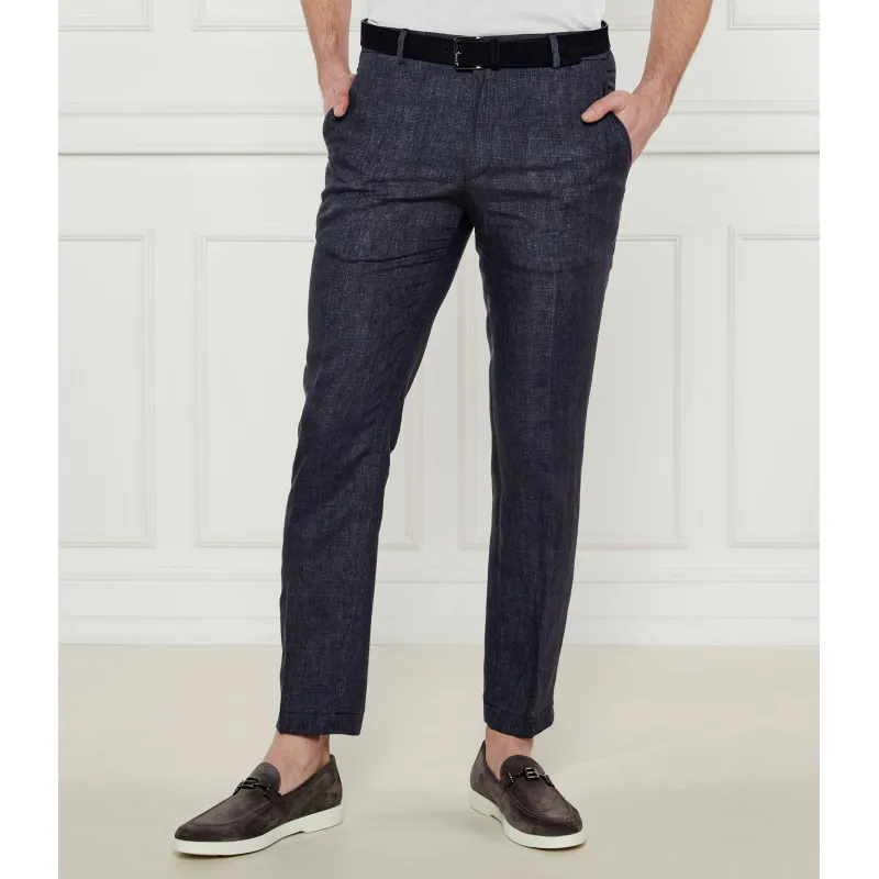 Joop! Lniane spodnie Sake Slim Fit