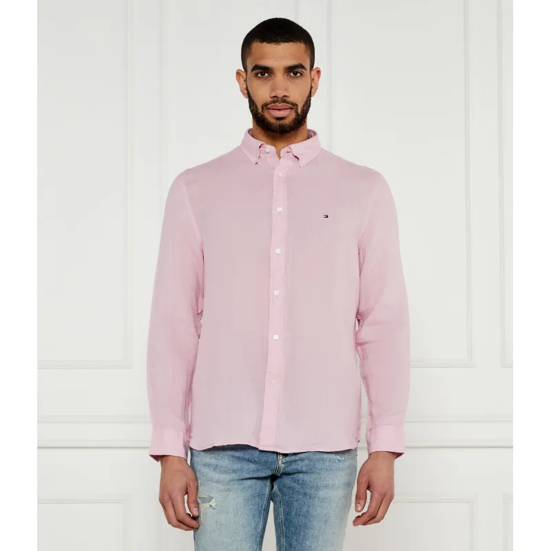 Tommy Hilfiger Lniana koszula PIGMENT DYED Regular Fit