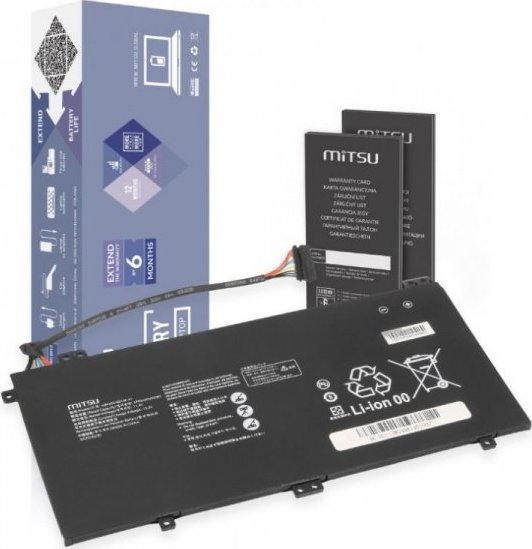 mitsu Bateria do Smartphome Huawei Matebook 13 WRT-W19 WX9 W29 HN-W19 HB4593J6ECW 3700 mAh 42 Wh 11.4V