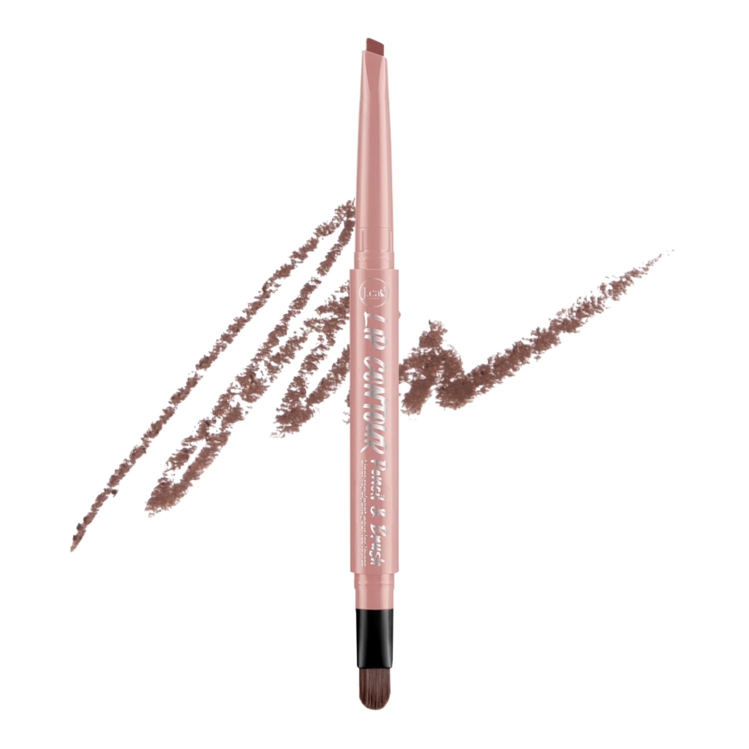 J.Cat Lip Contour Pencil & Brush Automatyczna konturówka do ust z pędzelkiem, 201 Sugar Honey