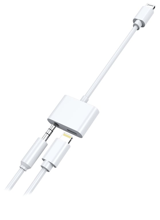 2GO 797239 kabel Lightning 0,1 m Biały