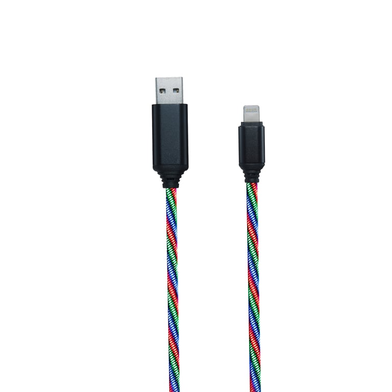 2GO 797147 kabel Lightning 1 m Wielobarwny