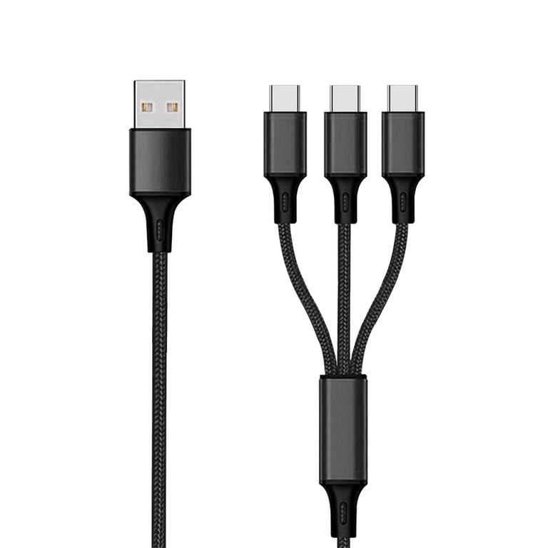 2GO 797156 kabel USB 1,5 m USB B 3x USB C Czarny
