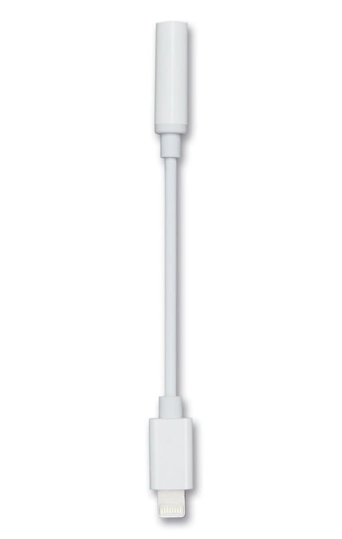 2GO 797294 kabel audio 0,1 m 3.5mm Lightning Biały