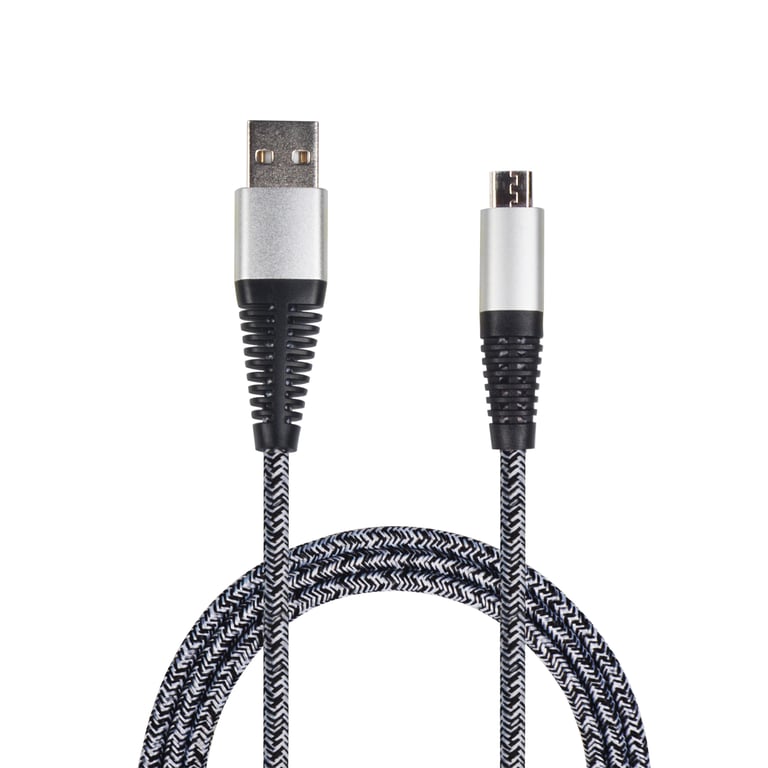 2GO 795951 kabel USB 1 m USB B Micro-USB B Srebrny