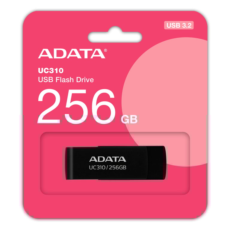 ADATA UC310 256 GB USB Typu-A 3.2 Gen 1 (3.1 Gen 1) Czarny UC310-256G-RBK