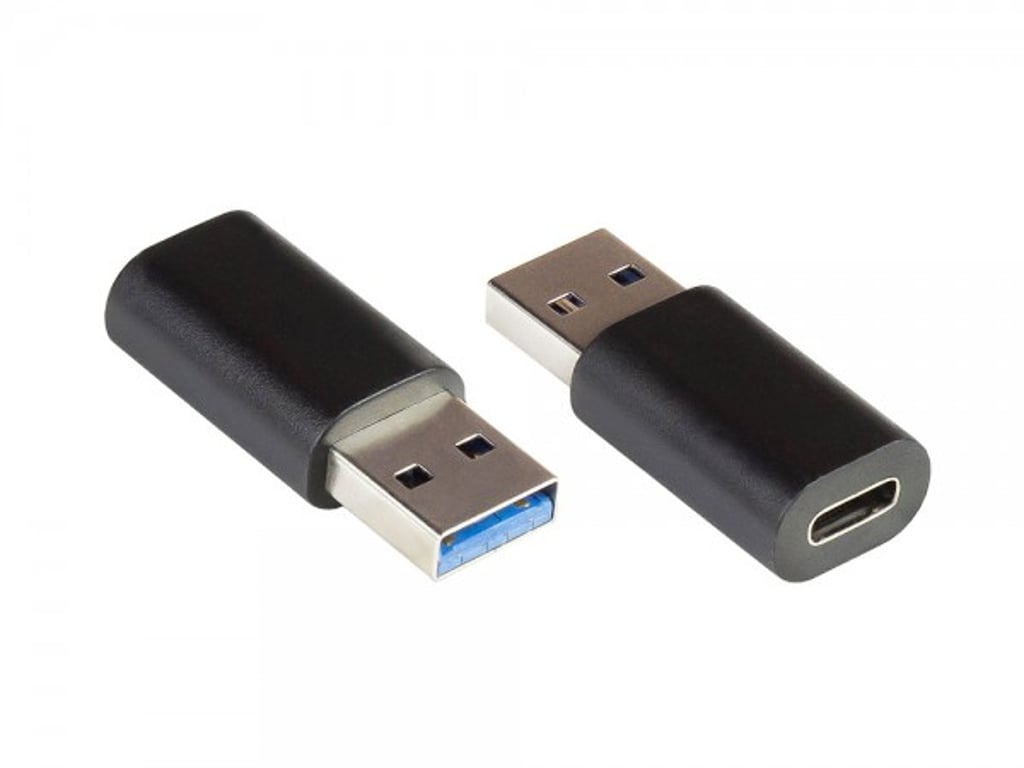 Alcasa USB-AD300 zmieniacz płci / kabli USB 3.0 / USB 3.1 (Gen. 1) A USB C Czarny