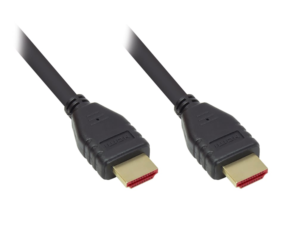 Alcasa 4521-020 kabel HDMI 2 m HDMI Typu A (Standard) Czarny