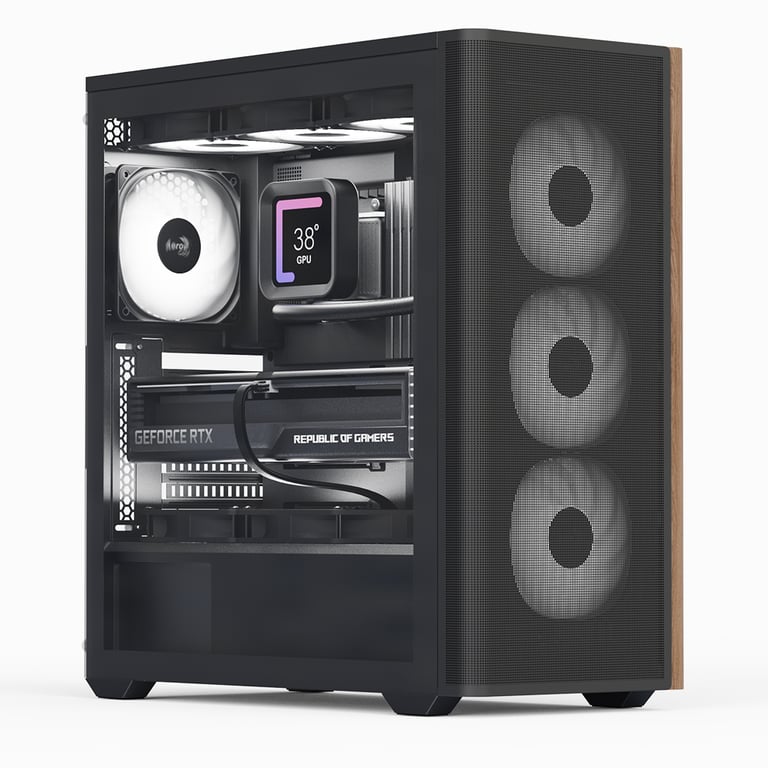 Aerocool D501A Midi Tower Czarny