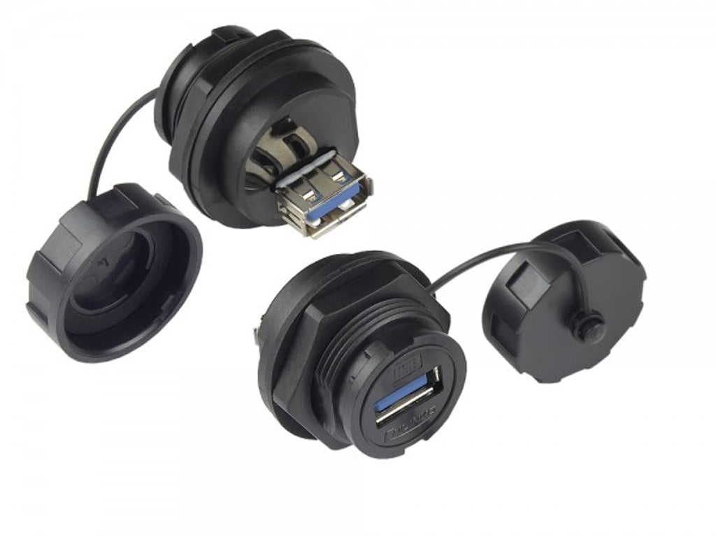 Alcasa IC04-U304 wtyczka USB A Czarny