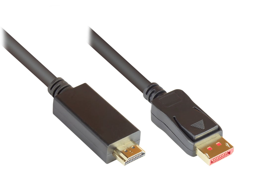 Alcasa DP14-HDMI5 adapter kablowy 5 m DisplayPort HDMI Czarny