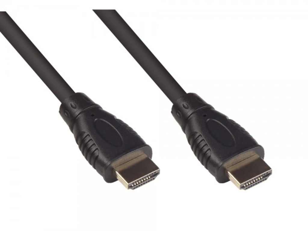 Alcasa 4520-010 kabel HDMI 1 m HDMI Typu A (Standard) Czarny