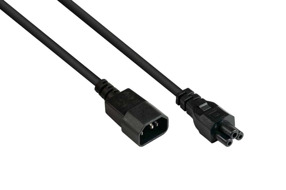 Alcasa P1405-S030 kabel zasilające Czarny 3 m C14 panel C5 panel