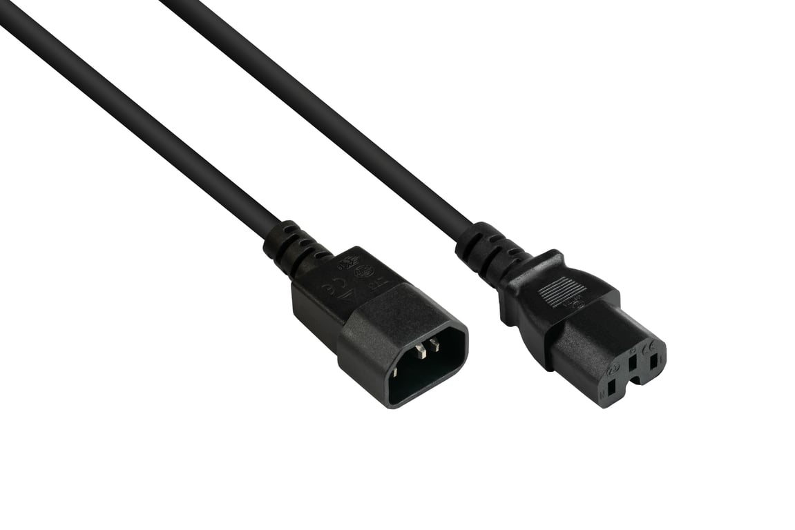 Alcasa P1450-S050 kabel zasilające Czarny 5 m C14 panel C15 panel