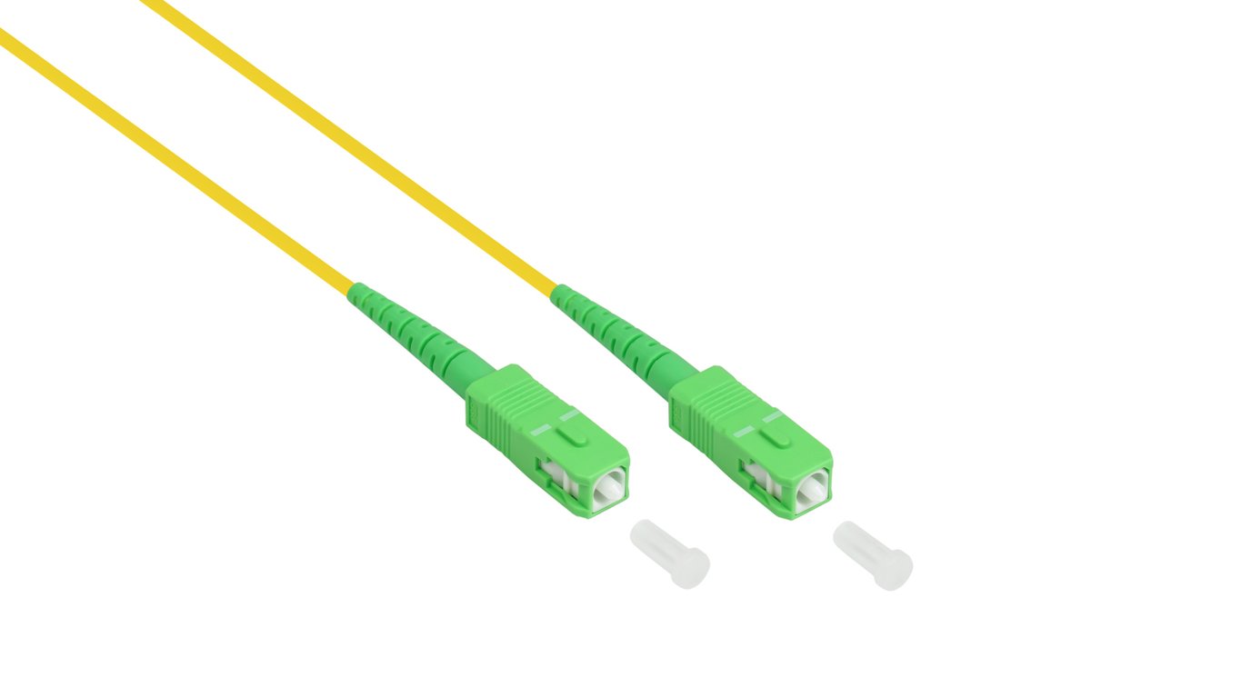 Alcasa LW-S903LASA kabel InfiniBand / światłowodowy 3 m LC SC FTTH Żółty