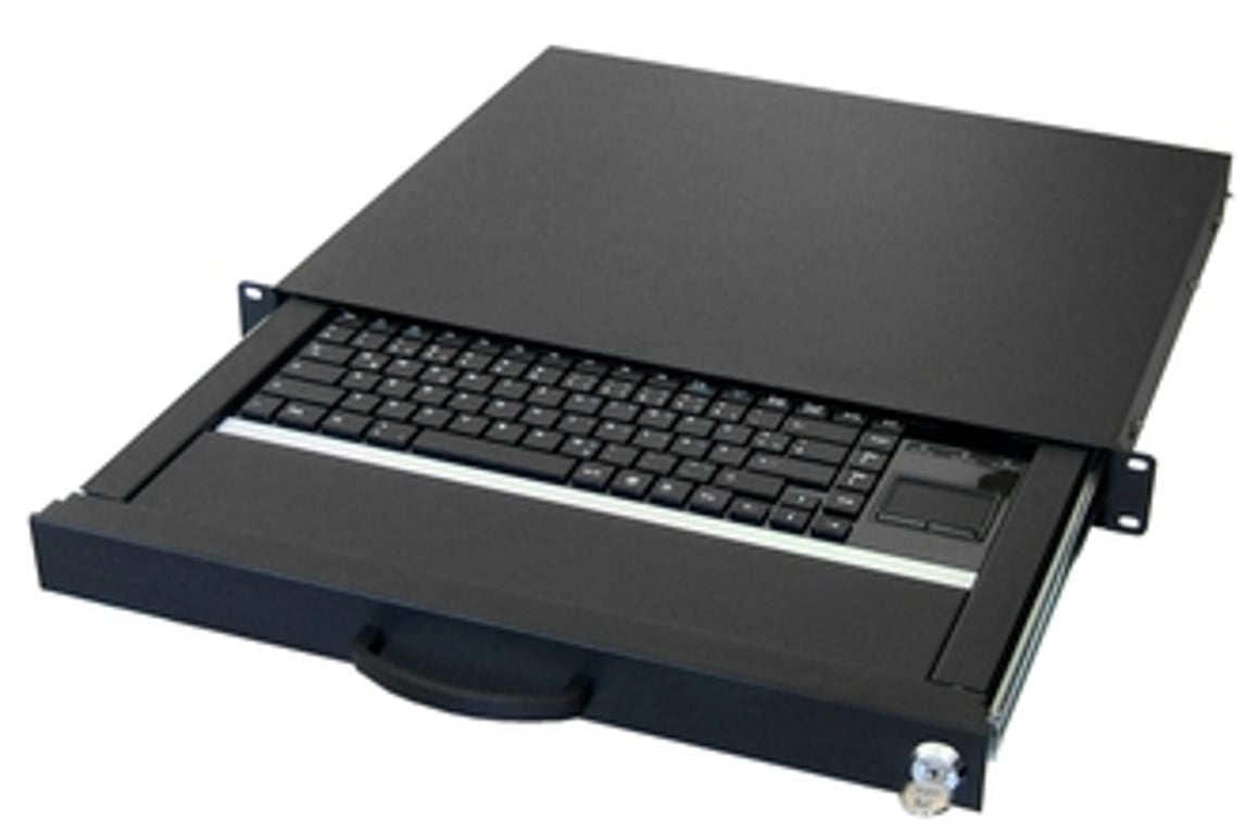 aixcase AIX-19K1UKDETP-B klawiatura USB + PS/2 QWERTZ Niemiecki Czarny
