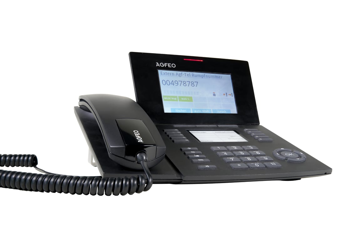 top AGFEO ST 56 telefon VoIP Czarny LCD
